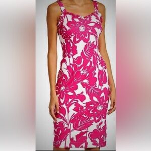 Trina Turk pink and white dress